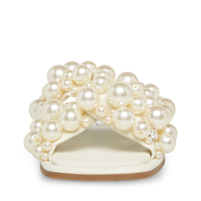 Sandalias de Diapositivas Steve Madden Duri Mujer Blancas | ES XAE823